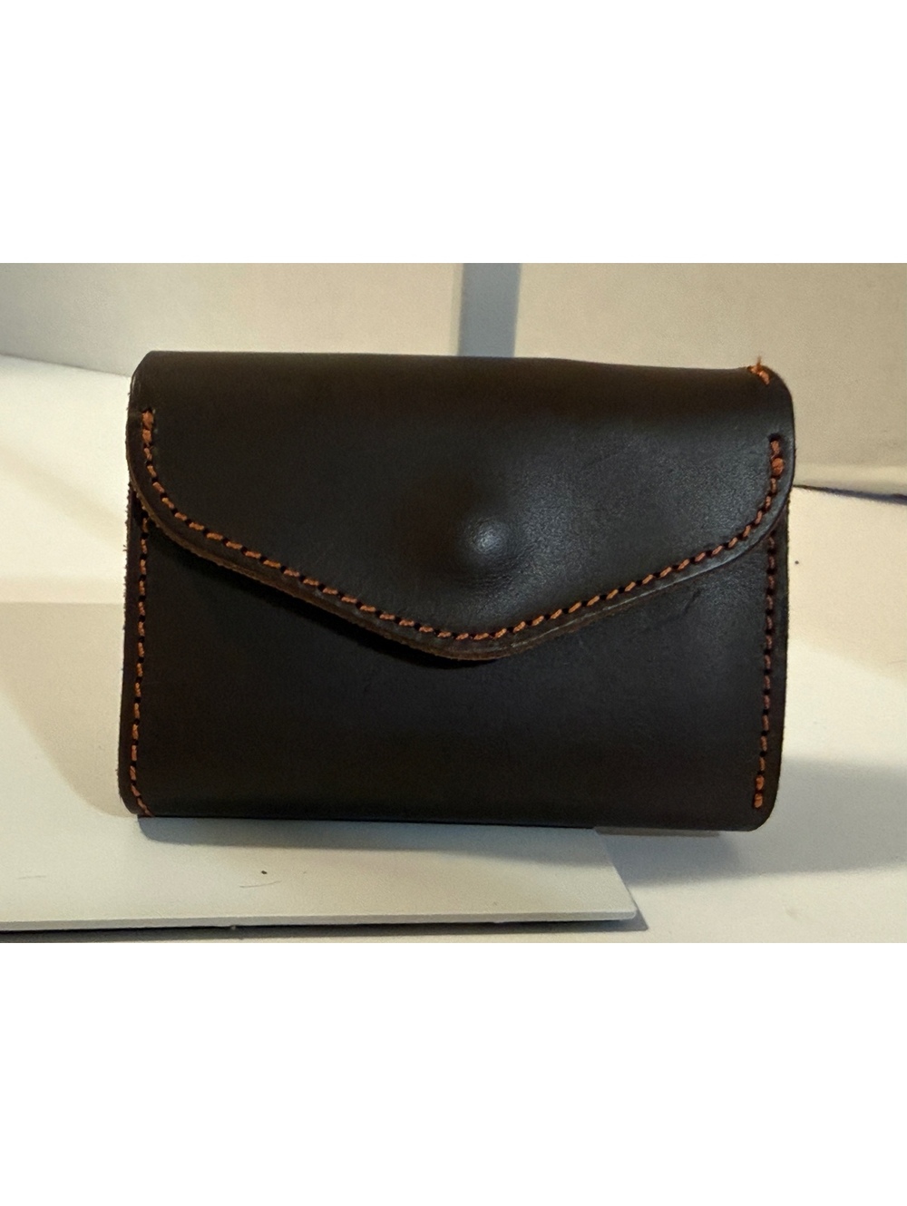 Beams Design brown leather compact wallet